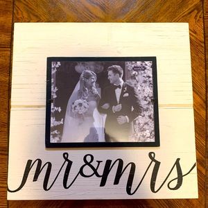 Mr & Mrs Large Wooden Frame for 8 x 10 Photo